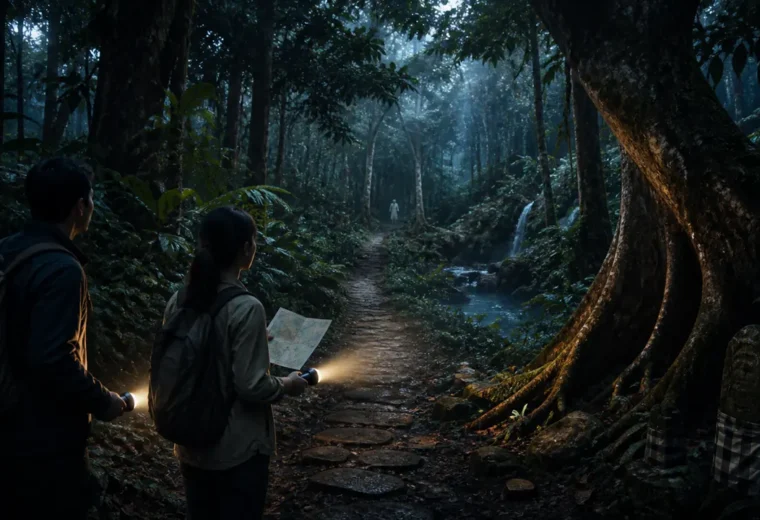 hutan berkabut yang dianggap angker dalam cerita rakyat Indonesia
